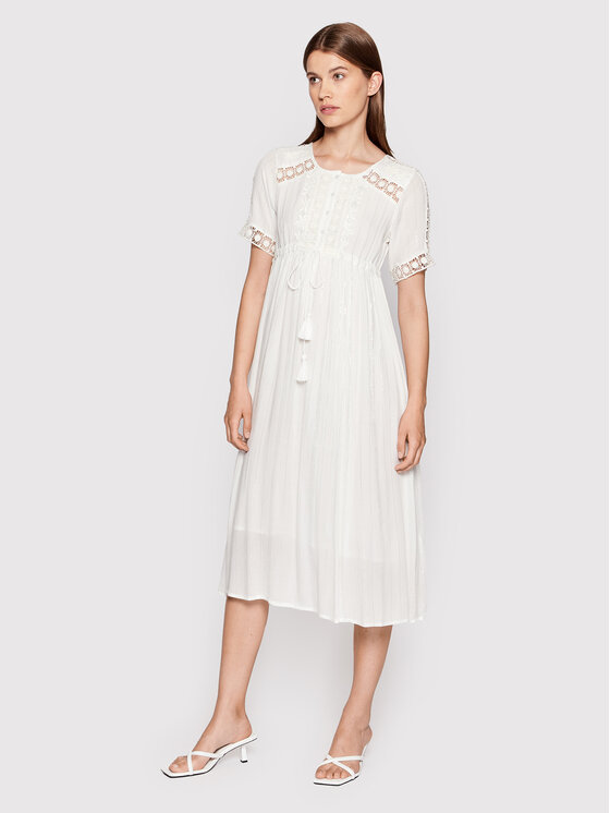 Iconique Sukienka letnia Greta IC22 007 Biały Regular Fit zdjęcie nr 2