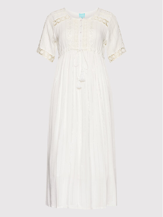 Iconique Sukienka letnia Greta IC22 007 Biały Regular Fit zdjęcie nr 5
