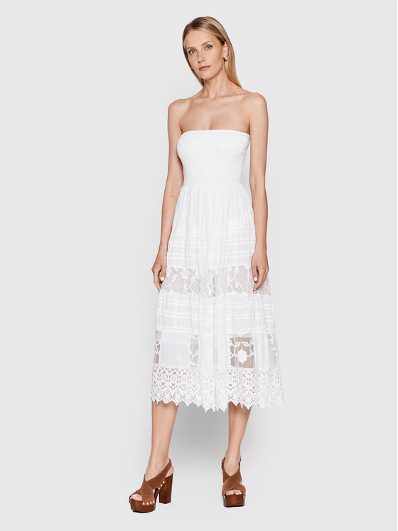 Iconique Sukienka letnia IC22 096 Biały Regular Fit