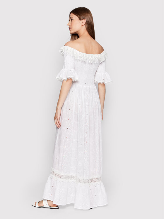 Iconique Sukienka letnia Mara IC22 022 Biały Regular Fit zdjęcie nr 3