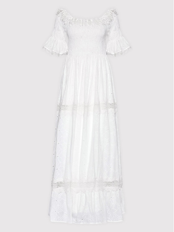 Iconique Sukienka letnia Mara IC22 022 Biały Regular Fit zdjęcie nr 5