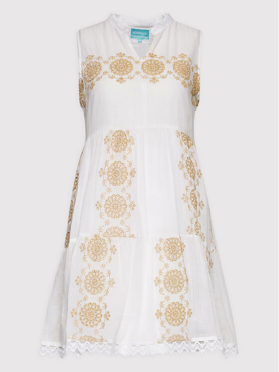 Iconique Sukienka letnia Salina IC22 025 Biały Regular Fit zdjęcie nr 5