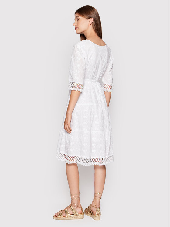 Iconique Sukienka letnia Selene IC22 013 Biały Regular Fit zdjęcie nr 3