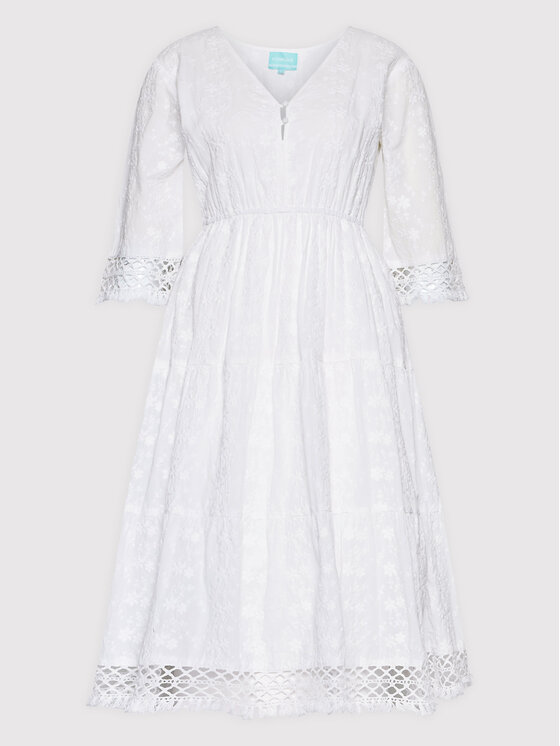 Iconique Sukienka letnia Selene IC22 013 Biały Regular Fit zdjęcie nr 5