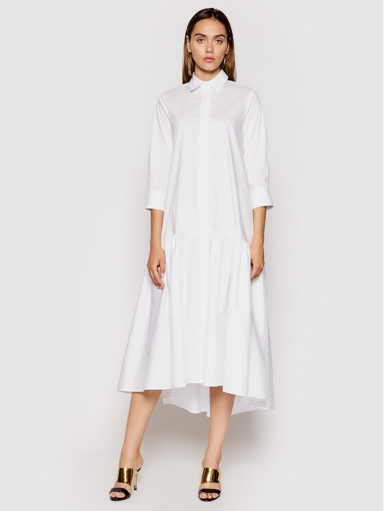 Imperial Sukienka codzienna A9MYBBE Biały Regular Fit