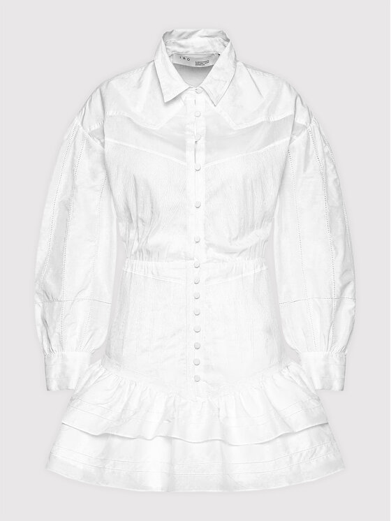 IRO Sukienka koszulowa Josey AO532 Biały Regular Fit zdjęcie nr 5