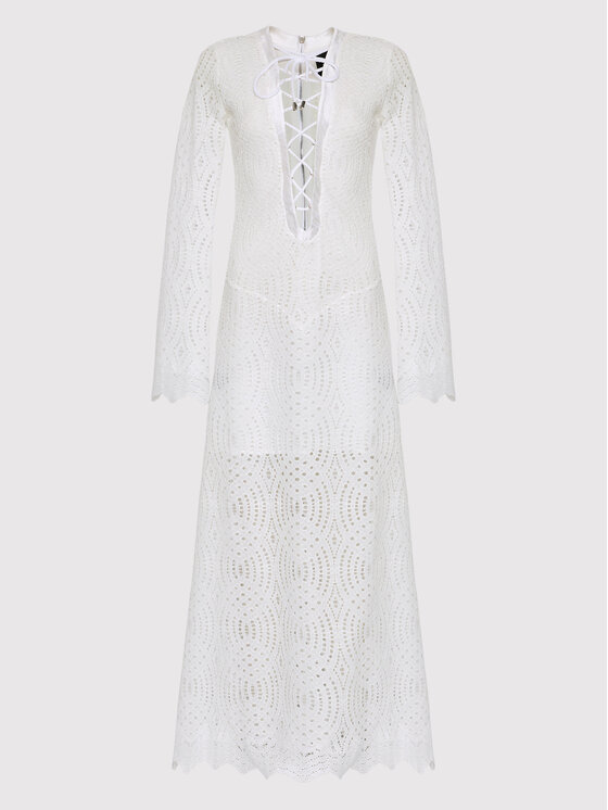 John Richmond Sukienka letnia RWP22068VE Biały Regular Fit zdjęcie nr 5