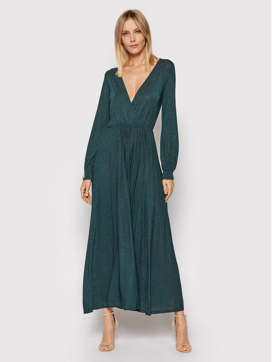 Kontatto Sukienka wieczorowa M1770 Zielony Slim Fit