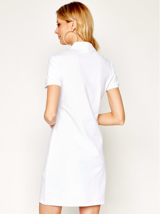 Lacoste Sukienka codzienna EF5473 Biały Slim Fit zdjęcie nr 3
