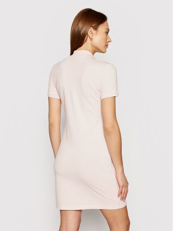 Lacoste Sukienka codzienna EF5473 Różowy Slim Fit zdjęcie nr 3