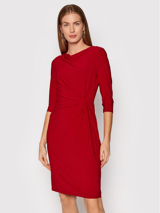 Lauren Ralph Lauren Sukienka codzienna 250768180015 Czerwony Regular Fit