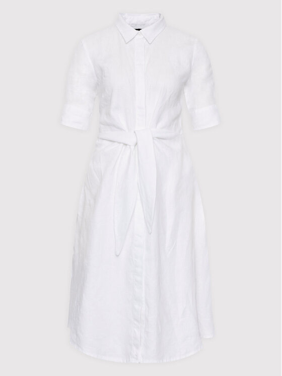Lauren Ralph Lauren Sukienka koszulowa 200831364001 Biały Regular Fit zdjęcie nr 5