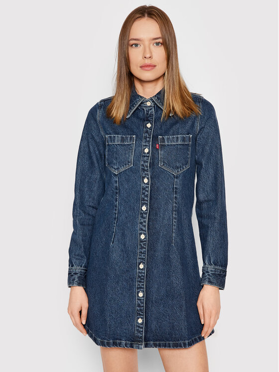 Levi’s® Sukienka jeansowa Sabine A1855-0000 Niebieski Slim Fit