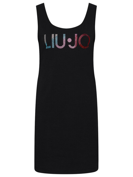 Liu Jo Beachwear Sukienka letnia VA1060 J5003 Czarny Regular Fit zdjęcie nr 5