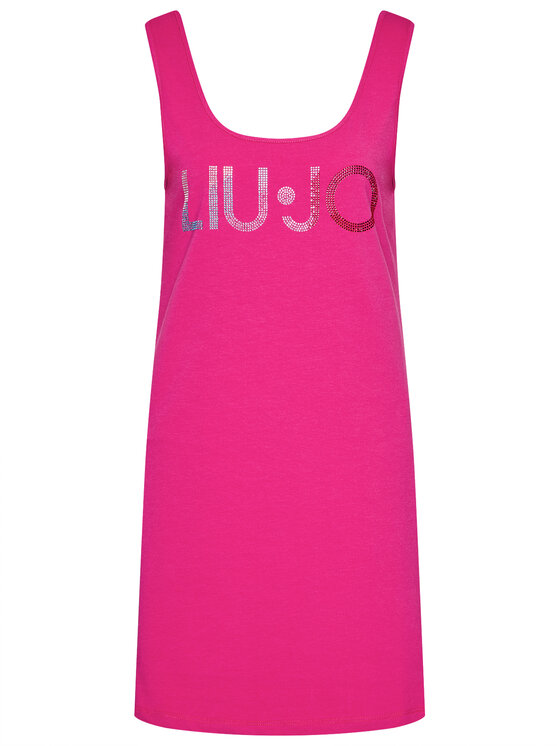 Liu Jo Beachwear Sukienka letnia VA1060 J5003 Różowy Regular Fit zdjęcie nr 5