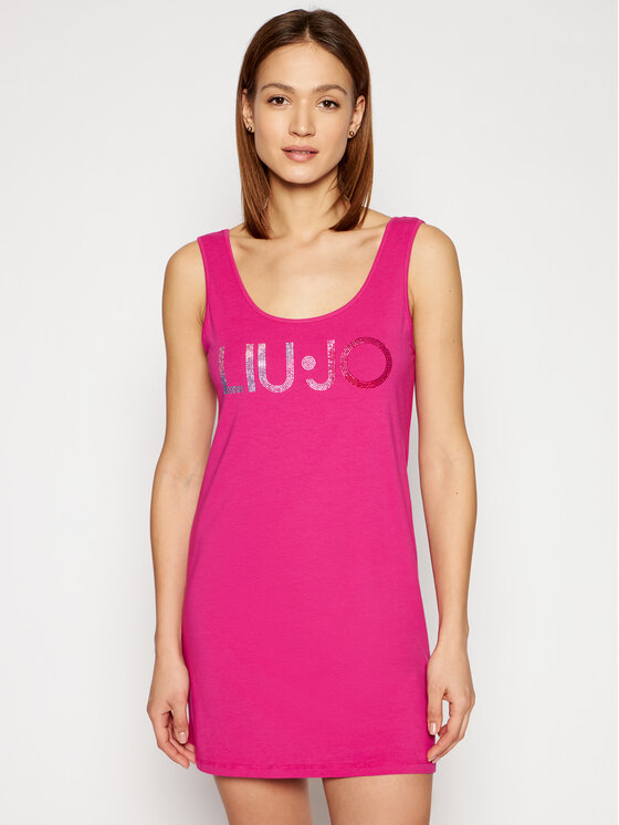 Liu Jo Beachwear Sukienka letnia VA1060 J5003 Różowy Regular Fit