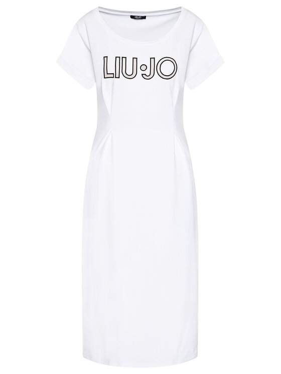 Liu Jo Sport Sukienka codzienna TA1027 J5756 Biały Regular Fit zdjęcie nr 5