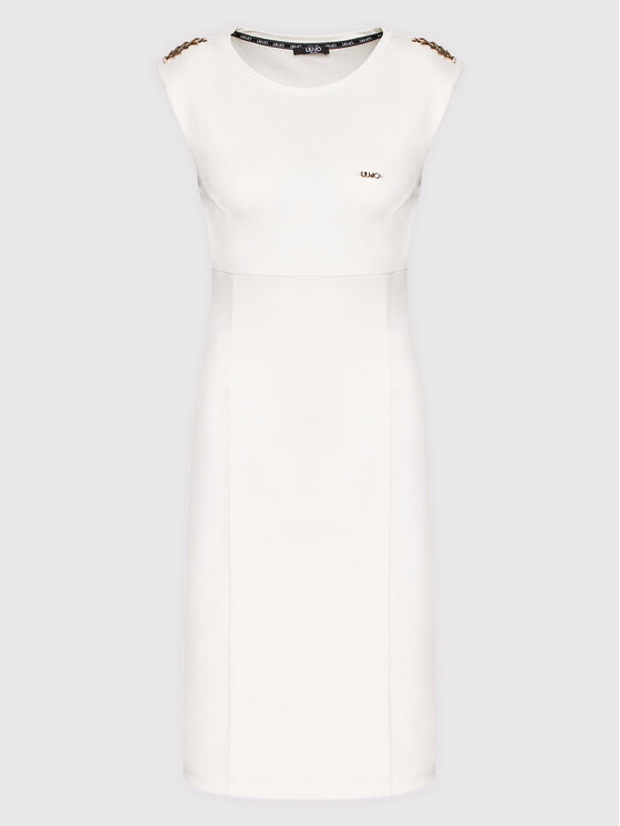 Liu Jo Sport Sukienka codzienna TA2049 J6182 Biały Regular Fit zdjęcie nr 5