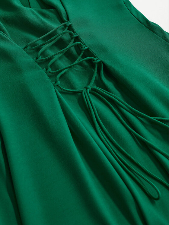 Mango Sukienka koktajlowa Crosser 17043788 Zielony Regular Fit zdjęcie nr 5