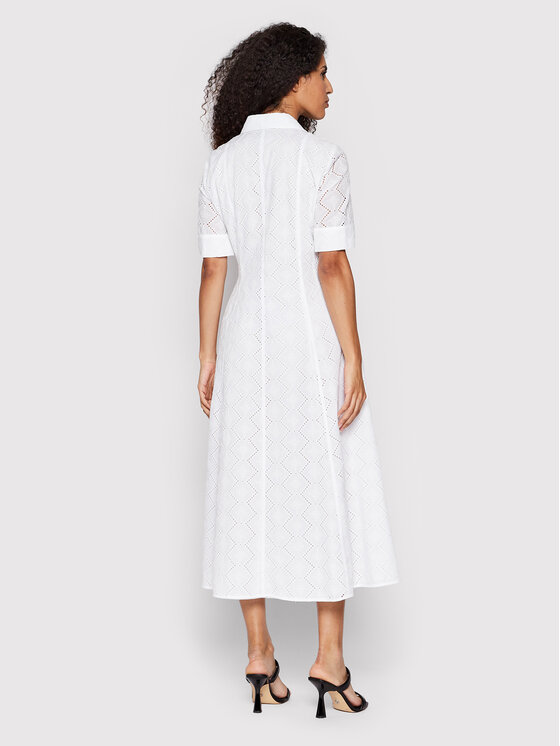 Marella Sukienka koszulowa Vezzano 32211324 Biały Regular Fit zdjęcie nr 3