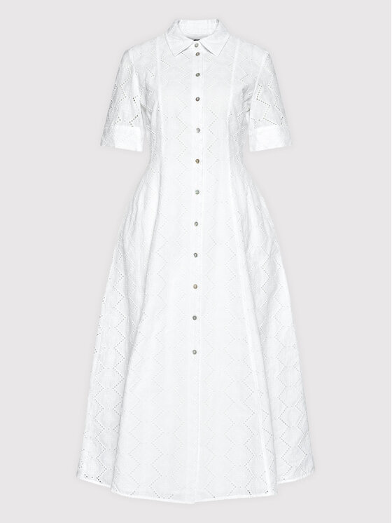Marella Sukienka koszulowa Vezzano 32211324 Biały Regular Fit zdjęcie nr 5