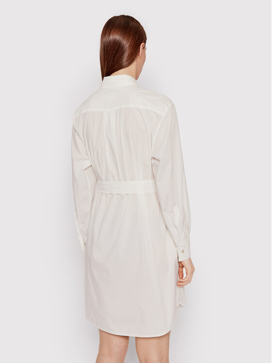Marella Sukienka koszulowa Vigna 32210125 Biały Regular Fit zdjęcie nr 3