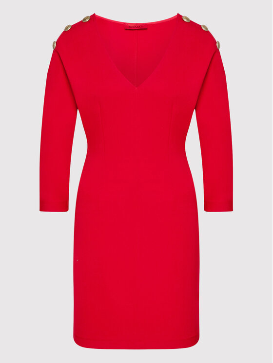 MAX&Co. Sukienka codzienna Dado 76219722 Czerwony Slim Fit zdjęcie nr 5