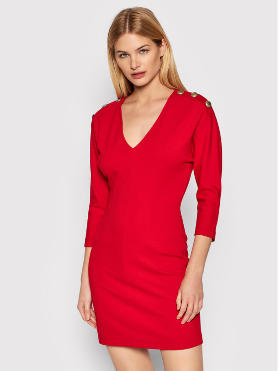 MAX&Co. Sukienka codzienna Dado 76219722 Czerwony Slim Fit