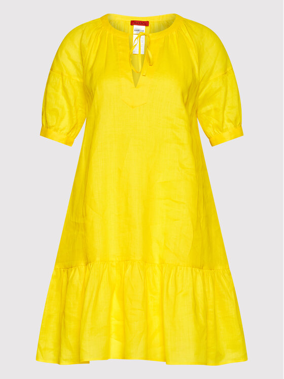 MAX&Co. Sukienka letnia Miriam 72211522 Żółty Relaxed Fit zdjęcie nr 5