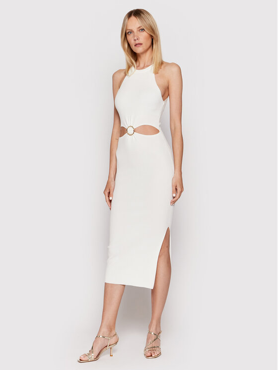 Morgan Sukienka koktajlowa 221-RMIL Biały Slim Fit zdjęcie nr 2
