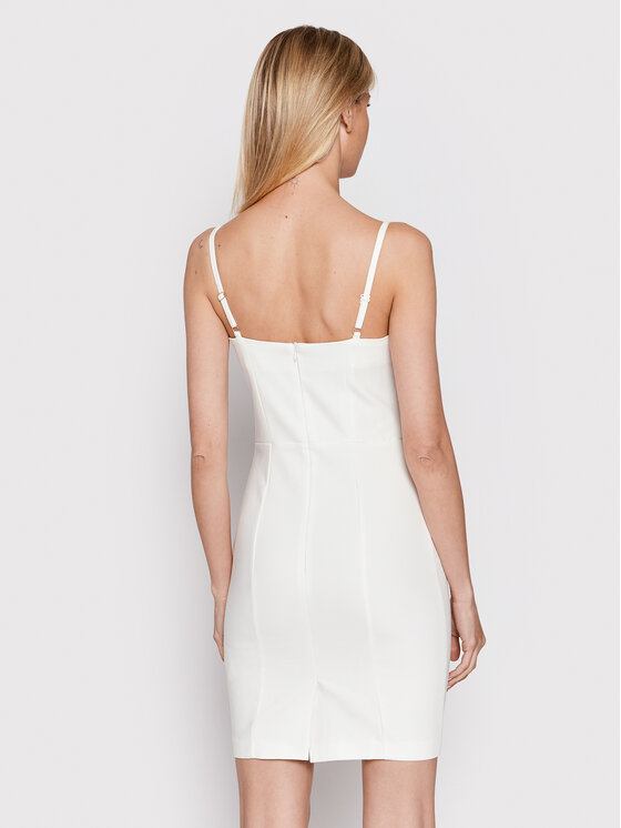 Morgan Sukienka koktajlowa 221-ROBE.F Biały Slim Fit zdjęcie nr 3