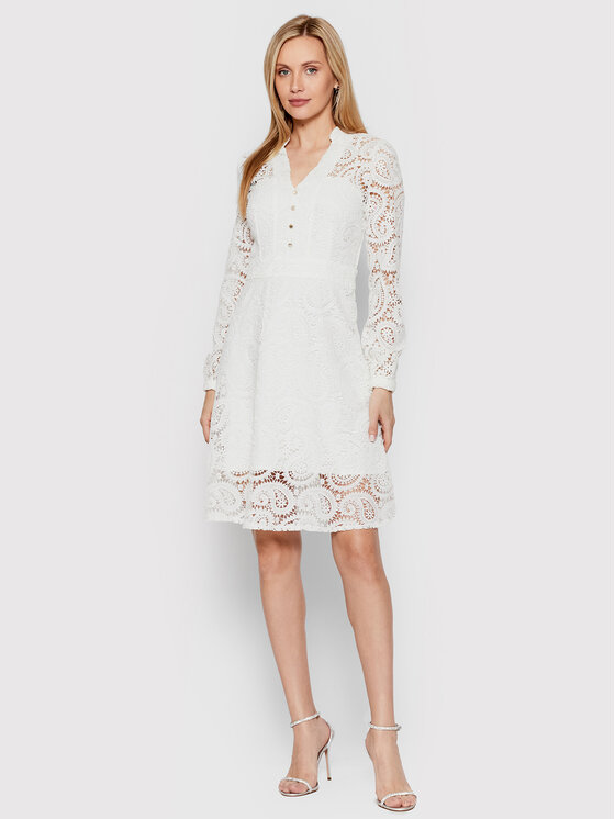 Morgan Sukienka koktajlowa 221-ROMANE Biały Regular Fit zdjęcie nr 2