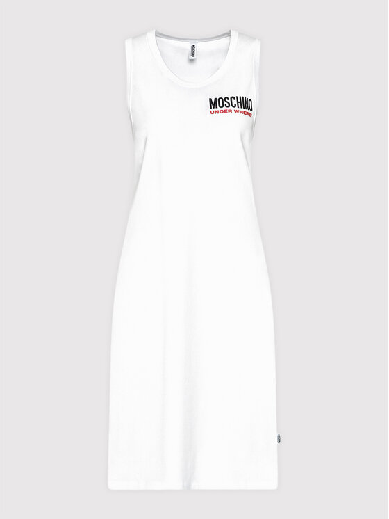 MOSCHINO Underwear & Swim Sukienka codzienna 4003 9021 Biały Regular Fit zdjęcie nr 5