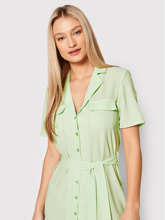 Noisy May Sukienka koszulowa Nmvera 27021164 Zielony Regular Fit zdjęcie nr 4
