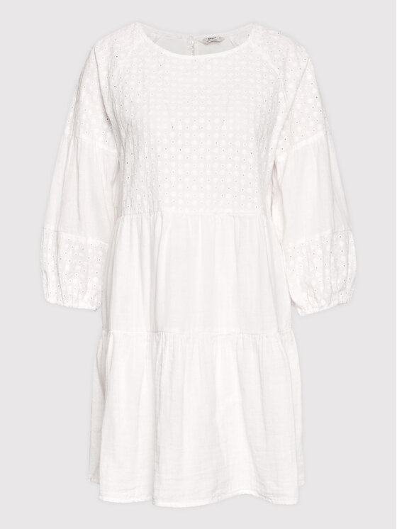 ONLY Sukienka codzienna Drue 15257500 Biały Regular Fit zdjęcie nr 5