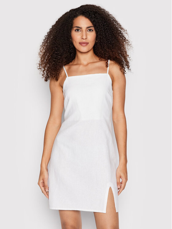 ONLY Sukienka letnia Caro 15255185 Biały Regular Fit