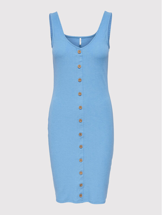 ONLY Sukienka letnia Nella 15230765 Niebieski Slim Fit