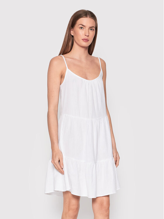ONLY Sukienka letnia Thyra 15257656 Biały Relaxed Fit