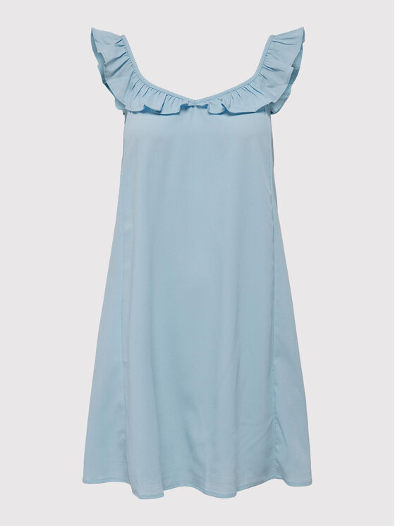 ONLY Sukienka letnia Zora 15250012 Niebieski Regular Fit