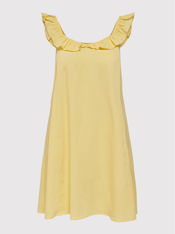 ONLY Sukienka letnia Zora 15250012 Żółty Regular Fit