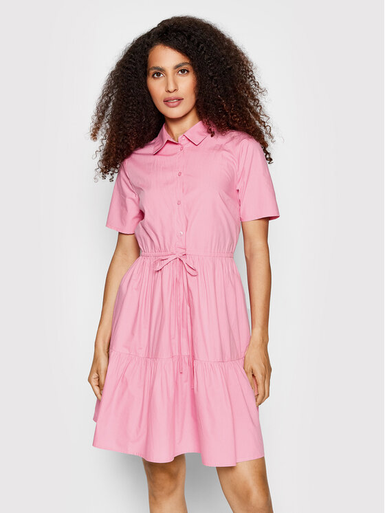 Pieces Sukienka koszulowa Valdine 17123758 Różowy Regular Fit