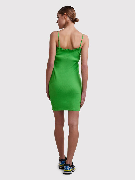 Pieces Sukienka letnia Tegan 17113889 Zielony Slim Fit zdjęcie nr 4