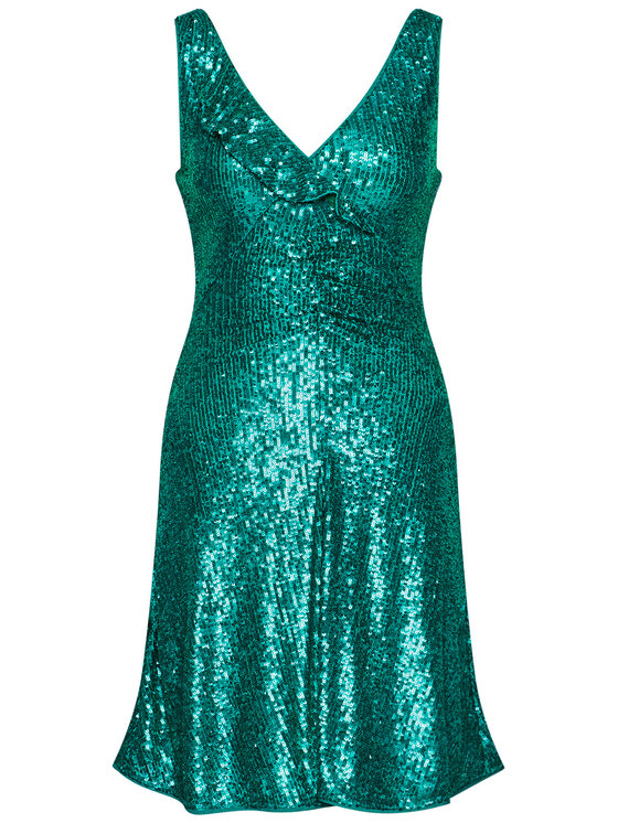 Pinko Sukienka koktajlowa Australiano PE 21 BLK01 1G1607 8444 Zielony Slim Fit zdjęcie nr 5