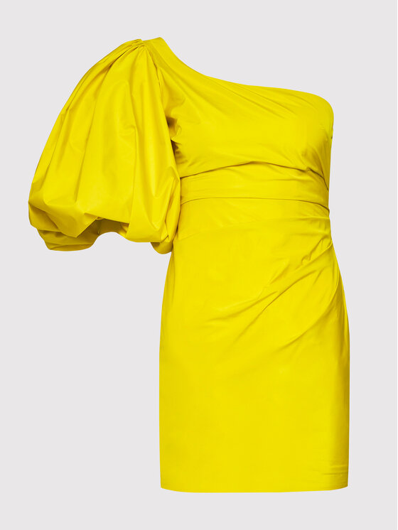 Pinko Sukienka koktajlowa Cedro 1N13JR 8173 Żółty Slim Fit zdjęcie nr 5