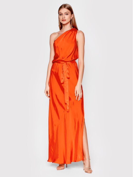 Pinko Sukienka letnia Agave 1Q10D4 6660 Pomarańczowy Regular Fit