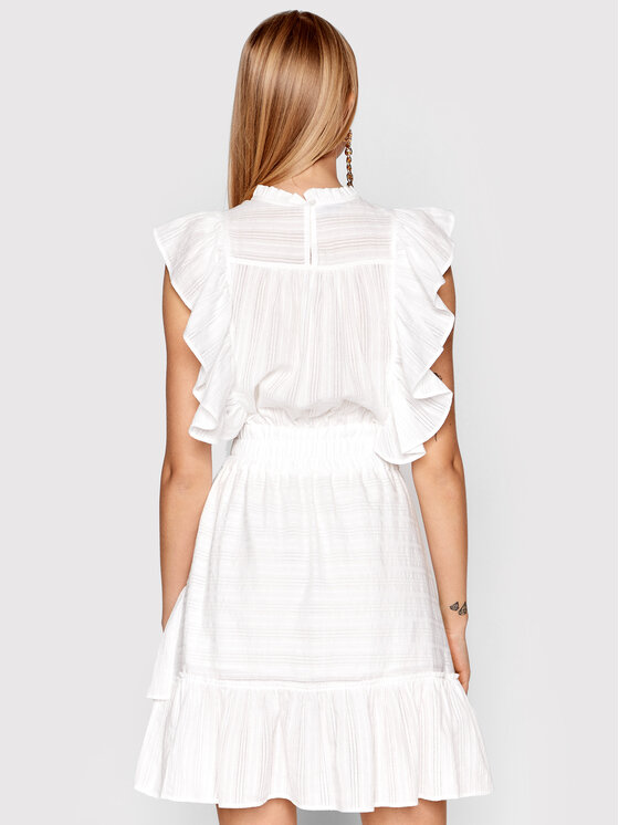 Pinko Sukienka letnia Riccione 1G17LF Y7UU Biały Regular Fit zdjęcie nr 3