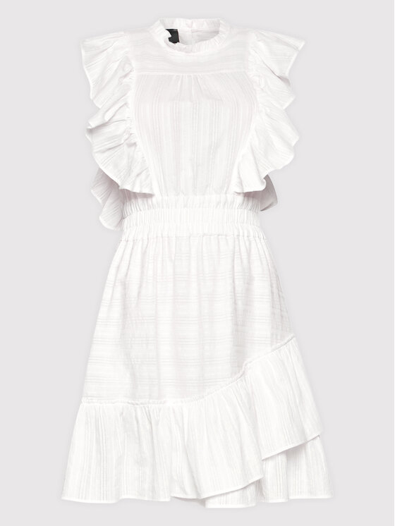 Pinko Sukienka letnia Riccione 1G17LF Y7UU Biały Regular Fit zdjęcie nr 5