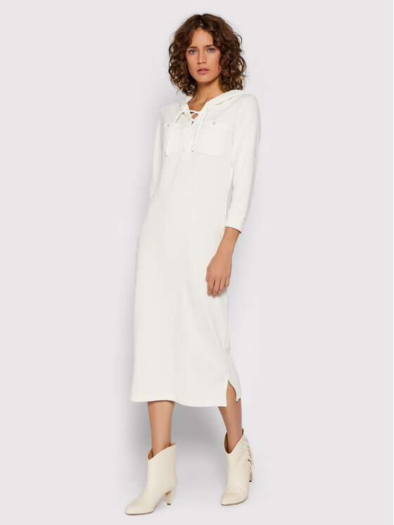 Polo Ralph Lauren Sukienka dzianinowa Lsl 211843243001 Biały Regular Fit zdjęcie nr 2