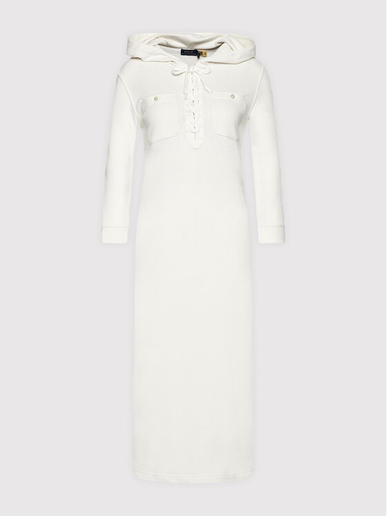 Polo Ralph Lauren Sukienka dzianinowa Lsl 211843243001 Biały Regular Fit zdjęcie nr 5