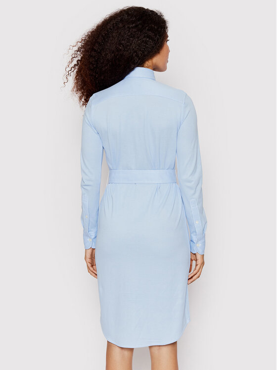 Polo Ralph Lauren Sukienka koszulowa 211800510002 Niebieski Regular Fit zdjęcie nr 4